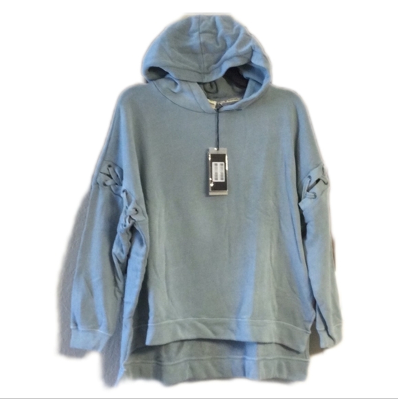 avocado Tops - avocado Drop Shoulder Eyelet Pullover Hoodie